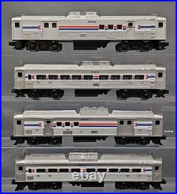 Lionel Modern O Amtrak Budd Car Set Passenger Original Box 8869 8870 8871 8872