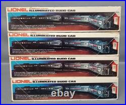 Lionel Modern O Amtrak Budd Car Set Passenger Original Box 8869 8870 8871 8872