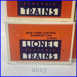 Lionel New York Central 15 Aluminum 6 Car Passenger Set O Used 6-9594 -98 7207