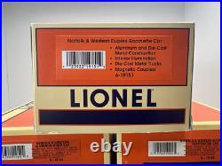 Lionel Norfolk & Western 15 Aluminum 7 Car Passenger Set O Used 6-19139-19144
