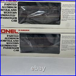 Lionel Norfolk & Western 15 Aluminum 7 Car Passenger Set O Used 6-9562 6-9566 Lionel Norfolk & Western 15 Aluminum 7 Car Passenger Set O Used 6-9562 6-9566