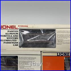 Lionel Norfolk & Western 15 Aluminum 7 Car Passenger Set O Used 6-9562 6-9566 Lionel Norfolk & Western 15 Aluminum 7 Car Passenger Set O Used 6-9562 6-9566