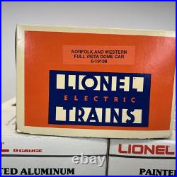Lionel Norfolk & Western 15 Aluminum 7 Car Passenger Set O Used 6-9562 6-9566 Lionel Norfolk & Western 15 Aluminum 7 Car Passenger Set O Used 6-9562 6-9566