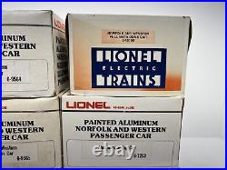 Lionel Norfolk & Western 15 Aluminum 8 Car Passenger Set O Used 6-9562-67 N&W