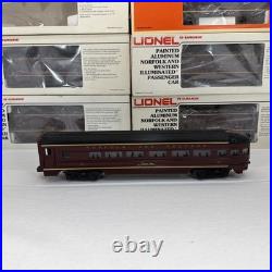 Lionel Norfolk & Western Aluminum 6 Car Passenger Set O Used 6-9562 9567 19108