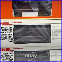 Lionel Norfolk & Western Aluminum 6 Car Passenger Set O Used 6-9562 9567 19108