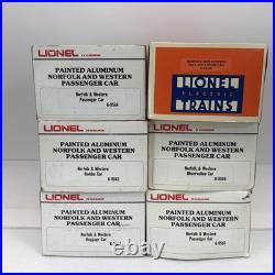 Lionel Norfolk & Western Aluminum 6 Car Passenger Set O Used 6-9562 9567 19108