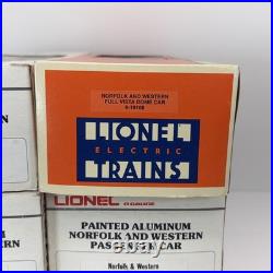 Lionel Norfolk & Western Aluminum 6 Car Passenger Set O Used 6-9562 9567 19108