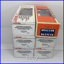 Lionel Norfolk & Western Aluminum 6 Car Passenger Set O Used 6-9562 9567 19108