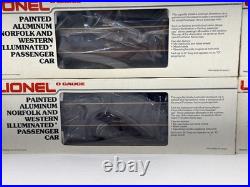Lionel Norfolk & Western Aluminum 8 Car Passenger Set O New 6-9562 9567 19108