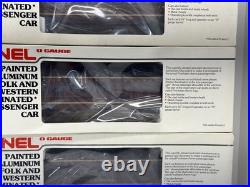 Lionel Norfolk & Western Aluminum 8 Car Passenger Set O New 6-9562 9567 19108