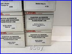 Lionel Norfolk & Western Aluminum 8 Car Passenger Set O New 6-9562 9567 19108