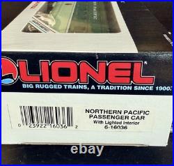 Lionel Northern Pacific 7 Car Passenger Set 6-16024-39 Lighted O Gauge Boxes