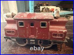 Lionel O Gauge Passenger Car Set Red/Black Pullman New York Central Lines