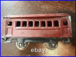 Lionel O Gauge Passenger Car Set Red/Black Pullman New York Central Lines