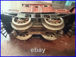 Lionel O Gauge Passenger Car Set Red/Black Pullman New York Central Lines