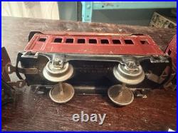Lionel O Gauge Passenger Car Set Red/Black Pullman New York Central Lines