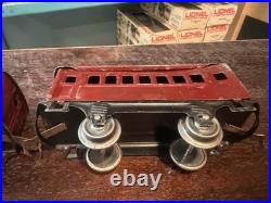 Lionel O Gauge Passenger Car Set Red/Black Pullman New York Central Lines