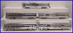 Lionel O Gauge Santa Fe Aluminum Passenger Car Set 5 EX/Box