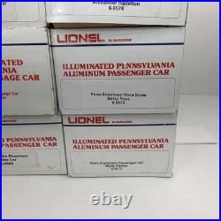 Lionel Pennsylvania 15 Aluminum 6-Car Passenger Set O Gauge New 6-9569 9574