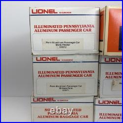 Lionel Pennsylvania 15 Aluminum 8 Car Passenger Set O Used 6-9569 9575 7208