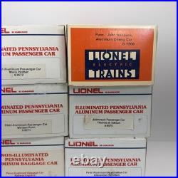 Lionel Pennsylvania 15 Aluminum 8 Car Passenger Set O Used 6-9569 9575 7208
