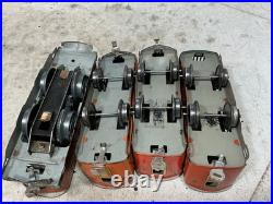 Lionel Prewar Winner Metal SET and 3 Passenger Car O Gauge