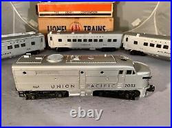 Lionel SET 1464W 2033 Silver UPac AA + 3 Passenger Cars, OBs, 1953