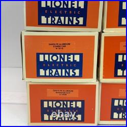 Lionel Santa Fe 15 Aluminum 7 Car Passenger Set O Used 6-19109 19113 19128 38