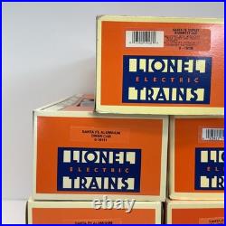 Lionel Santa Fe 15 Aluminum 7 Car Passenger Set O Used 6-19109 19113 19128 38