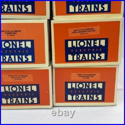 Lionel Santa Fe 15 Aluminum 7 Car Passenger Set O Used 6-19109 19113 19128 38