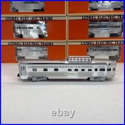Lionel Santa Fe Aluminum 7 Car Passenger Set O Used 6-19109 19113 19128 19138%
