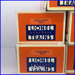 Lionel Santa Fe Aluminum 7 Car Passenger Set O Used 6-19109 19113 19128 19138%