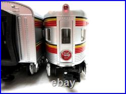 Lionel Santa Fe The Chief Red Stripe Streamline Passenger 3 Pc Set O Gauge