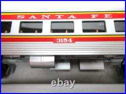 Lionel Santa Fe The Chief Red Stripe Streamline Passenger 3 Pc Set O Gauge