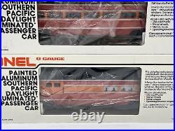Lionel Southern Pacific Daylight Aluminum 7Car Passenger Set O Used 6-9589-93