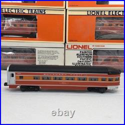 Lionel Southern Pacific Daylight Aluminum 7 Car Passenger Set O Used 4 Dome Cars