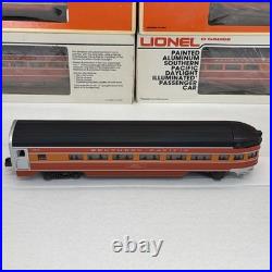 Lionel Southern Pacific Daylight Aluminum 7 Car Passenger Set O Used 4 Dome Cars