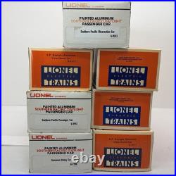 Lionel Southern Pacific Daylight Aluminum 7 Car Passenger Set O Used 4 Dome Cars