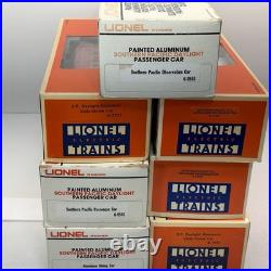 Lionel Southern Pacific Daylight Aluminum 7 Car Passenger Set O Used 4 Dome Cars