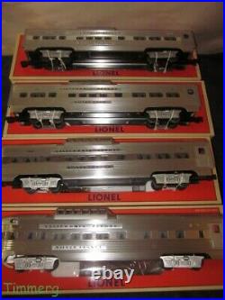 Lionel Trains 6-29134 Western Pacific W. P. 4 Car Aluminum Passenger Set MIB