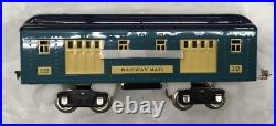 MTH 10-5075 Tinplate 300 Series Std Gauge 3-Car Passenger Set 2-Tone Blue NIB