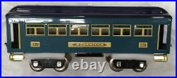 MTH 10-5075 Tinplate 300 Series Std Gauge 3-Car Passenger Set 2-Tone Blue NIB