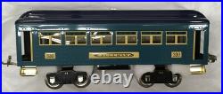 MTH 10-5075 Tinplate 300 Series Std Gauge 3-Car Passenger Set 2-Tone Blue NIB