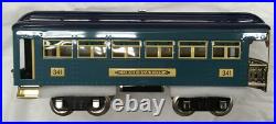 MTH 10-5075 Tinplate 300 Series Std Gauge 3-Car Passenger Set 2-Tone Blue NIB