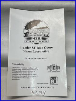 MTH 20-3194-1 Santa Fe 4-6-4 Blue Goose Steam Engine withPS2 & 5 Car Passenger Set
