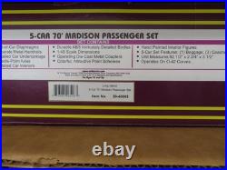 MTH 20-40003 Long Island 70' Madison 5-Car Passenger Set LN