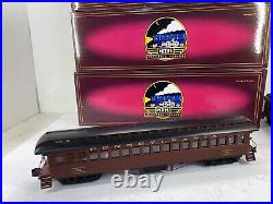 MTH 20-62003/20-62004 4 Car Woodsided Passenger Set Pennsylvania RR