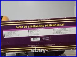 MTH 20-65043 Pennsylvania 5-Car 70' Streamlined Passenger Set Lighted VIDEO MTH 20-65043 Pennsylvania 5-Car 70' Streamlined Passenger Set Lighted VIDEO