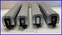 MTH 20-65058 Long Island Amfleet O Scale Passenger Train 4 Car Coach Set LIRR